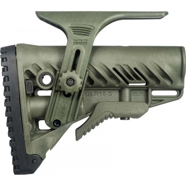 Приклад FAB Defense GLR-16 CP с регулируемой щекой для AR15/M16. Olive - 24100078 Приклад FAB Defense GLR-16 CP с регулируемой щекой для AR15/M16. Olive - 24100078