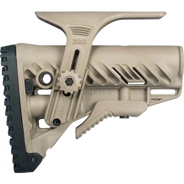 Приклад FAB Defense GLR-16 CP с регулируемой щекой для AR15/M16. Tan - 24100079 Приклад FAB Defense GLR-16 CP с регулируемой щекой для AR15/M16. Tan - 24100079