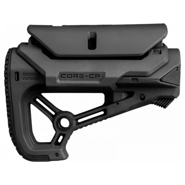 Приклад FAB Defense GL-CORE S CP с регулируемой щекой без трубы. Black - 24100191
