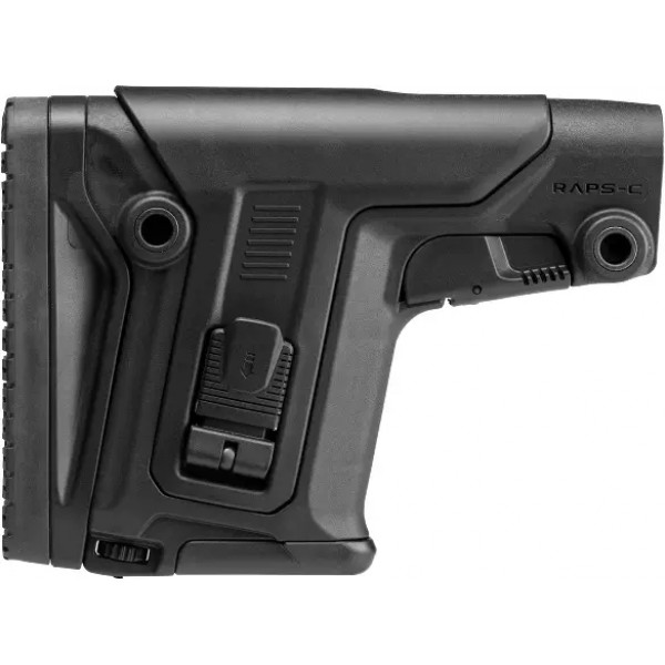 Приклад FAB Defense RAPS-С с регулируемой щекой и затыльником без трубы. Цвет - черный - 24100250