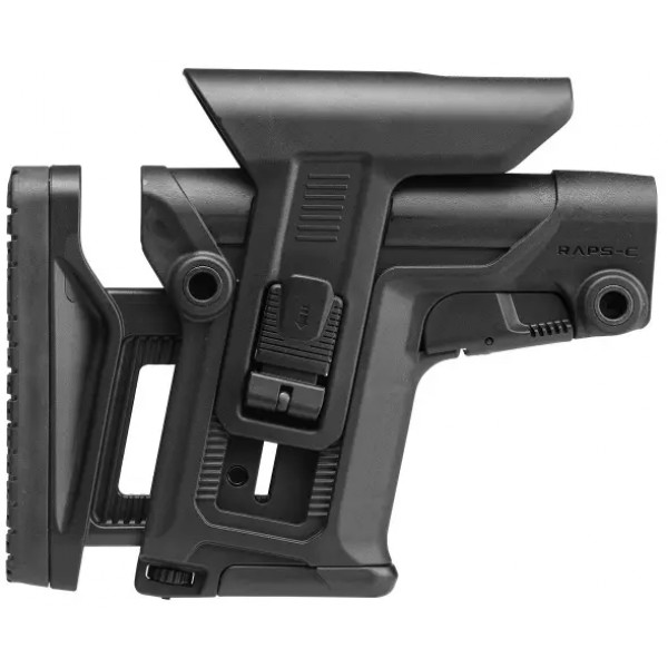 Приклад FAB Defense RAPS-С с регулируемой щекой и затыльником без трубы. Цвет - черный - 24100250 Приклад FAB Defense RAPS-С с регулируемой щекой и затыльником без трубы. Цвет - черный - 24100250