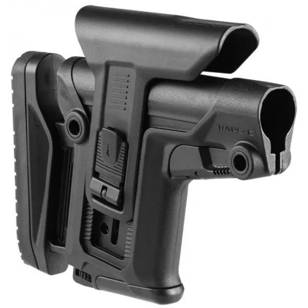 Приклад FAB Defense RAPS-С с регулируемой щекой и затыльником без трубы. Цвет - черный - 24100250 Приклад FAB Defense RAPS-С с регулируемой щекой и затыльником без трубы. Цвет - черный - 24100250