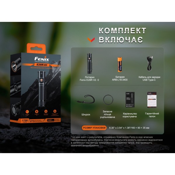 E28RV20 Ліхтар ручний Fenix E28R V2.0 - E28RV20 E28RV20 Ліхтар ручний Fenix E28R V2.0 - E28RV20