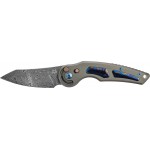 Ніж Fox Jupiter Titanium Timascus, сталь - дамаск, руків’я - титан/тімаск, довжина клинка - 78 мм, довжина загальна - 195 мм