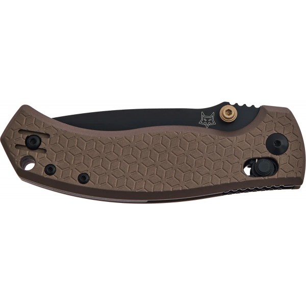 Нож Fox Anzu BB Aluminium Brown, сталь - MagnaCut, рукоять - алюминий, длина клинка - 80 мм, длина общая - 180 мм - 17530655 Нож Fox Anzu BB Aluminium Brown, сталь - MagnaCut, рукоять - алюминий, длина клинка - 80 мм, длина общая - 180 мм - 17530655