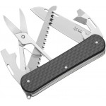 Нож многофункциональный Fox Vulpis CF Black. 5 инструментов