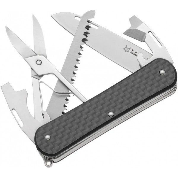 Нож многофункциональный Fox Vulpis CF Black. 5 инструментов - 17530687