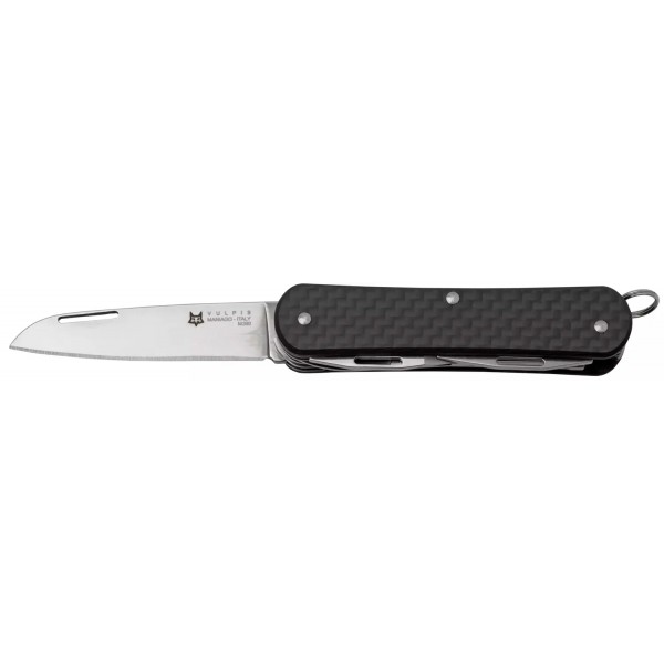 Нож многофункциональный Fox Vulpis CF Black. 5 инструментов - 17530687 Нож многофункциональный Fox Vulpis CF Black. 5 инструментов - 17530687