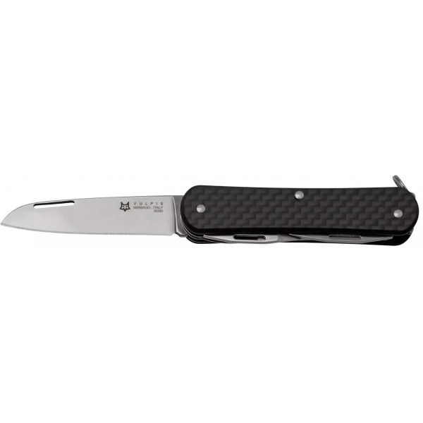 Нож многофункциональный Fox Vulpis CF Black. 4 инструмента - 17530714 Нож многофункциональный Fox Vulpis CF Black. 4 инструмента - 17530714