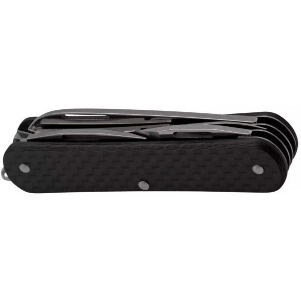 Нож многофункциональный Fox Vulpis CF Black. 4 инструмента - 17530714 Нож многофункциональный Fox Vulpis CF Black. 4 инструмента - 17530714