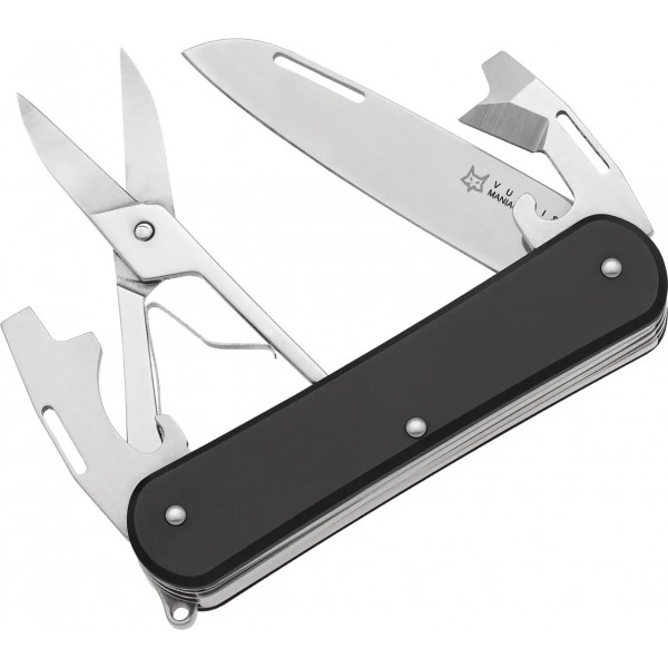 Нож многофункциональный Fox Vulpis Aluminium Black. 4 инструмента - 17530718