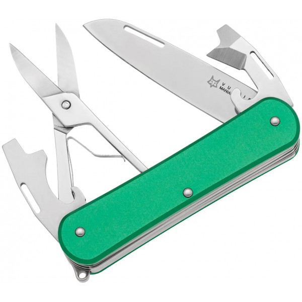 Нож многофункциональный Fox Vulpis Aluminium OD Green. 4 инструмента - 17530719