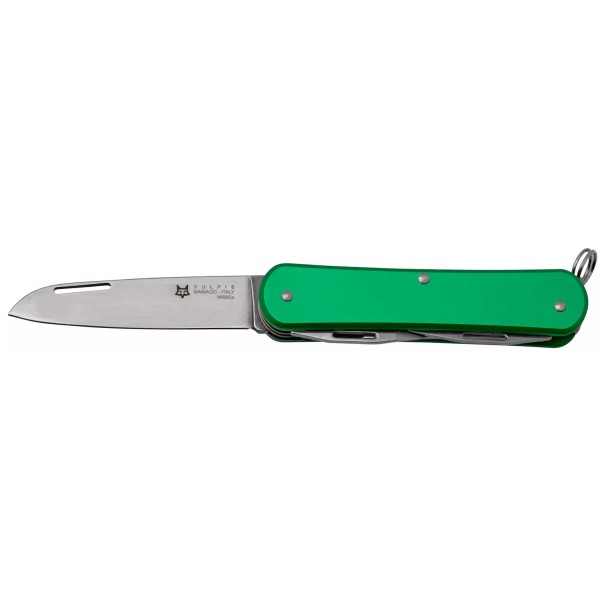 Нож многофункциональный Fox Vulpis Aluminium OD Green. 4 инструмента - 17530719 Нож многофункциональный Fox Vulpis Aluminium OD Green. 4 инструмента - 17530719