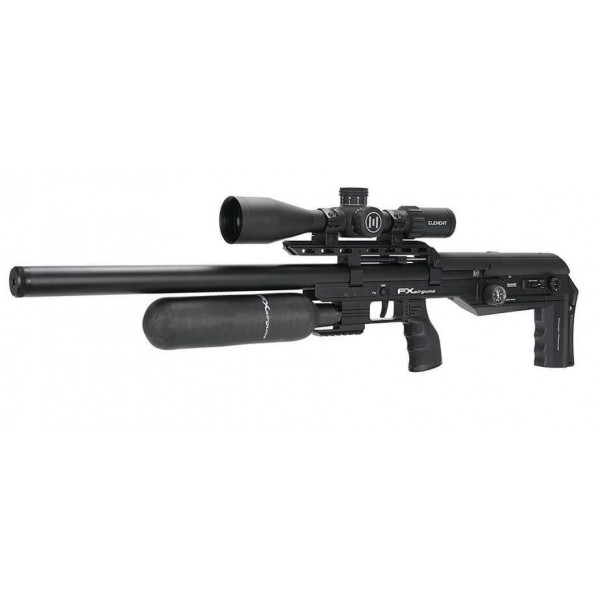 Пневматическая редукторная винтовка FX Airgun Leopard Black Sniper Bottle.177 кал - LEO-450306-005-00
