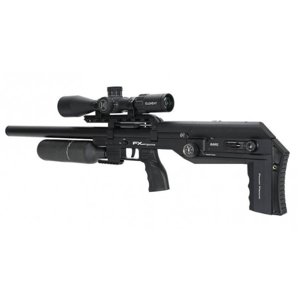 Пневматическая редукторная винтовка FX Airgun Leopard Black Sniper Bottle.177 кал - LEO-450306-005-00