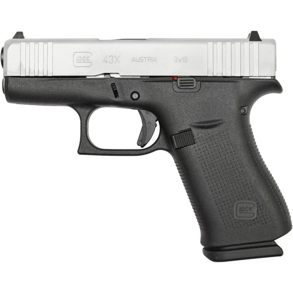 Пістолет спортивний Glock 43X Silver Slide 9мм EU - 36760572 Пістолет спортивний Glock 43X Silver Slide 9мм EU - 36760572