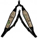 Ремень ружейный GrovTec двухточечный биатлонного типа. Камуфляж/черный