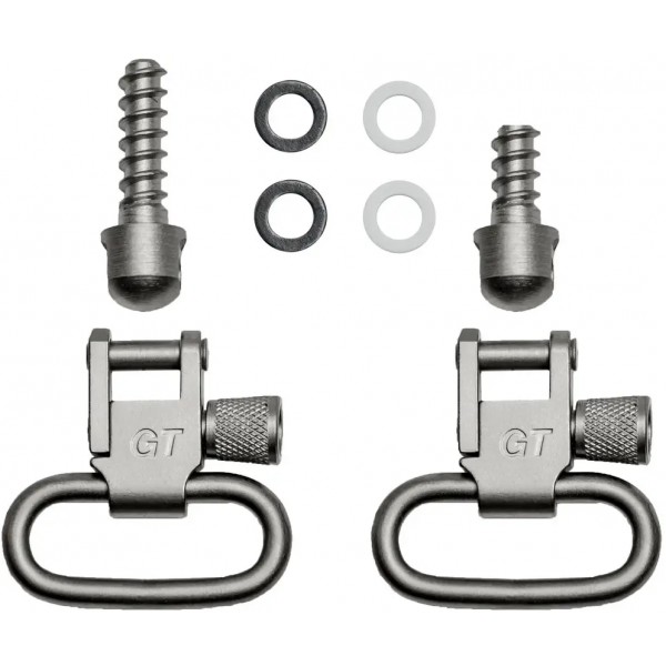 Набір антабок GrovTec 2.5 см з монтажними гвинтами для дерева/нікельовані - 13280150