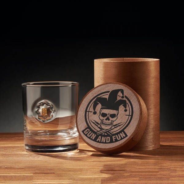 Gun And Fun стакан з емблемою Нацполіції України - GAF-STNPU