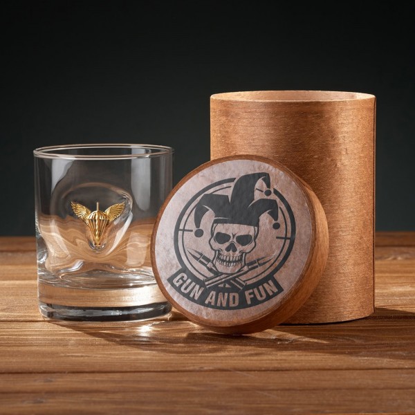 Gun And Fun стакан для віскі з емблемою ДШВ - GAF-STWHDSV Gun And Fun стакан для віскі з емблемою ДШВ - GAF-STWHDSV