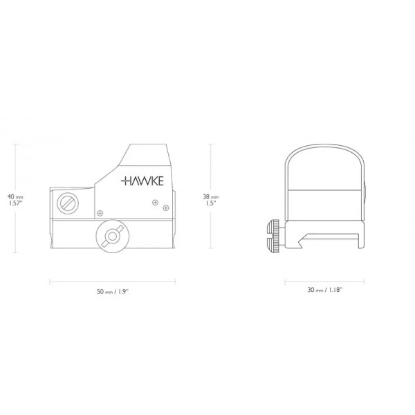 Приціл коліматорний Hawke Reflex Sight 1х25 5 MOA Weaver - 3547818 Приціл коліматорний Hawke Reflex Sight 1х25 5 MOA Weaver - 3547818