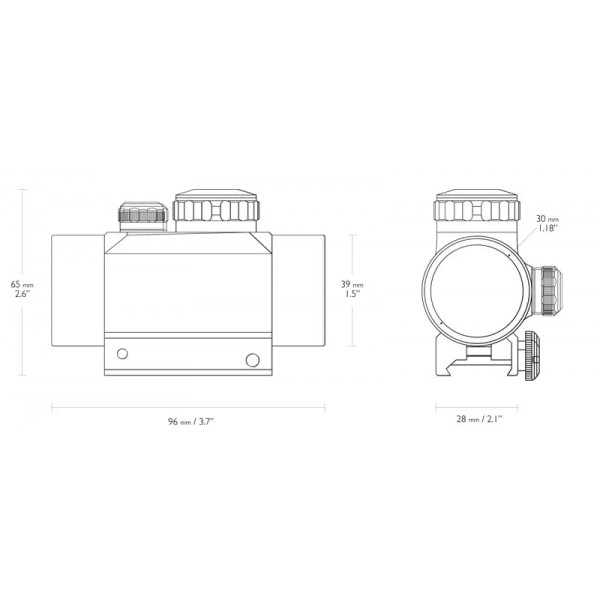 Прицел коллиматорный Hawke RD 1x30 5 MOA Weaver - 3547860 Прицел коллиматорный Hawke RD 1x30 5 MOA Weaver - 3547860