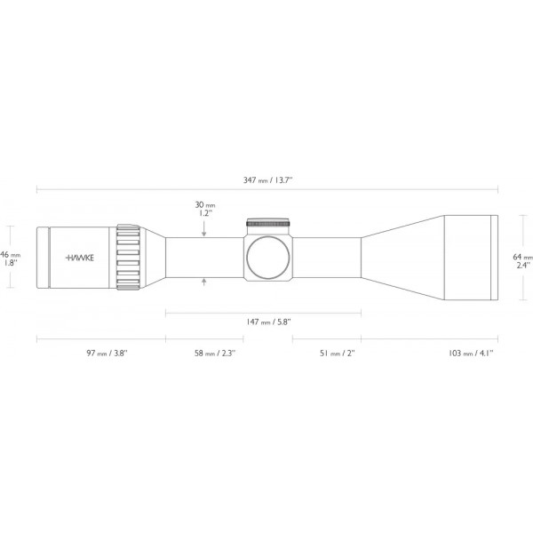 Приціл оптичний Hawke Endurance 30 WA 3-12х56 сітка LR Dot 8х з підсвічуванням - 3548162 Приціл оптичний Hawke Endurance 30 WA 3-12х56 сітка LR Dot 8х з підсвічуванням - 3548162
