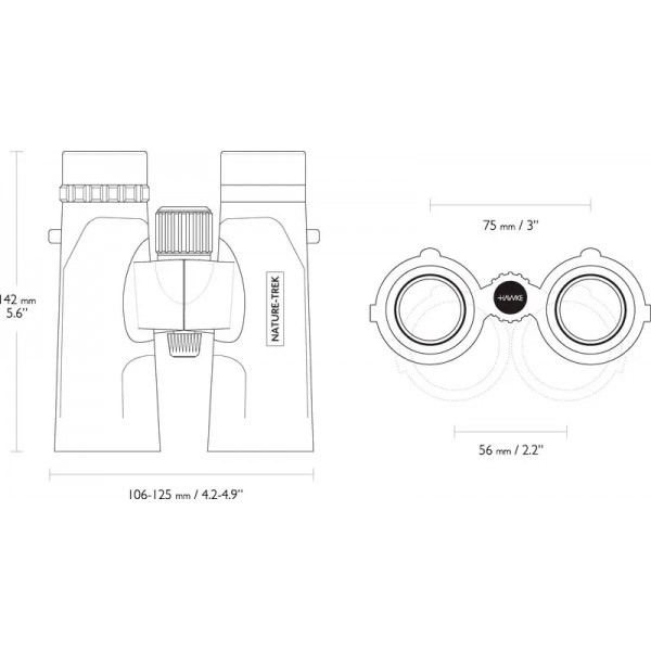 Бинокль Hawke Nature-Trek 10х42 ц: зеленый - 39860135 Бинокль Hawke Nature-Trek 10х42 ц: зеленый - 39860135