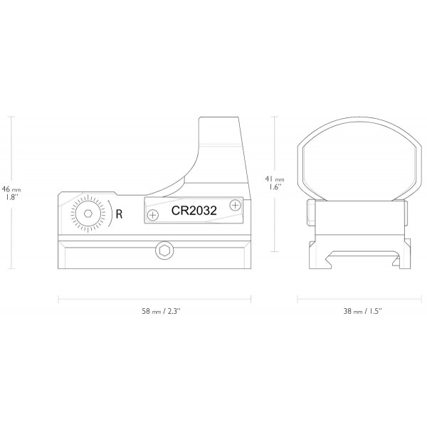 Приціл коліматорний Hawke Reflex Sight Wide View 3 MOA Weaver - 39860231 Приціл коліматорний Hawke Reflex Sight Wide View 3 MOA Weaver - 39860231