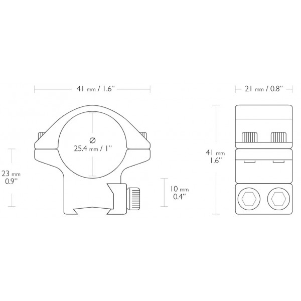 Кольца Hawke Match Mounts. d - 25.4 мм. Low. "Ласточкин хвост" - 39860241 Кольца Hawke Match Mounts. d - 25.4 мм. Low. "Ласточкин хвост" - 39860241