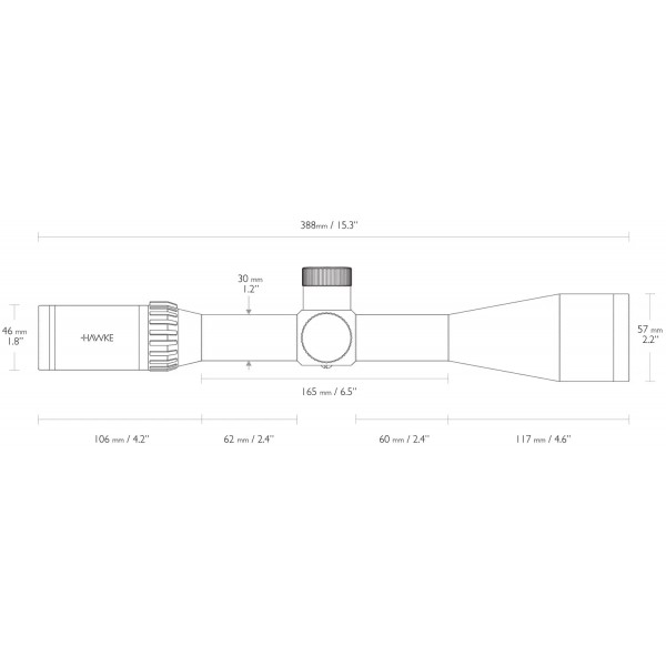 Прицел оптический Hawke Airmax 30 WA SF 8-32х50 сетка AMX IR с подсветкой - 39860291