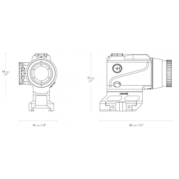 Приціл призматичний Hawke Prism Sight 1x15 сітка Speed Dot 3 MOA - 39860329 Приціл призматичний Hawke Prism Sight 1x15 сітка Speed Dot 3 MOA - 39860329