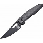 Ніж Hightron Sharplyn, 14C28N, G10 + CF, чорний, чорний клинок