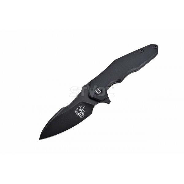 Ніж Hightron Mini Ventura, D2, G10, чорний, чорний stonewash клинок - HK05BLKBS-Hall