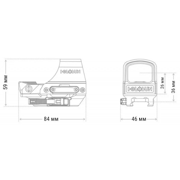 Прицел коллиматорный Holosun HS510С точка 2 MOA + круг 65 МОА - 15920048 Прицел коллиматорный Holosun HS510С точка 2 MOA + круг 65 МОА - 15920048