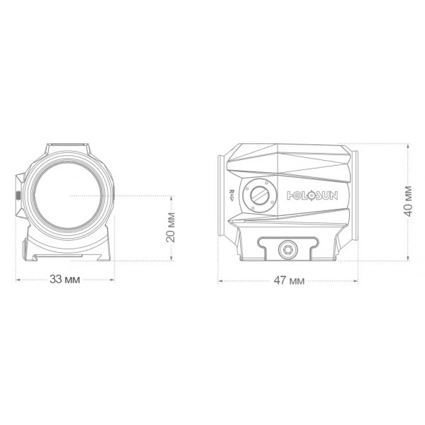 Прицел коллиматорный Holosun SCRS-RD точка 2 MOA + круг 65 МОА - 15920050 Прицел коллиматорный Holosun SCRS-RD точка 2 MOA + круг 65 МОА - 15920050