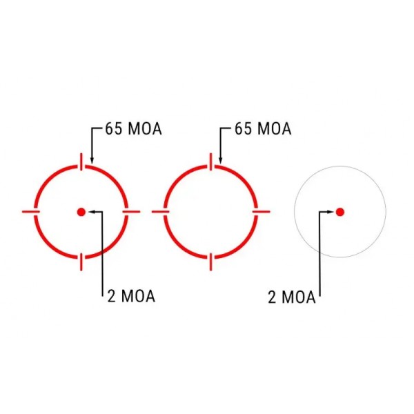 Коллиматорный прицел Holosun DRS-NV с ночным видением точка 2 MOA + круг 65 МОА (красный) - 15920071 Коллиматорный прицел Holosun DRS-NV с ночным видением точка 2 MOA + круг 65 МОА (красный) - 15920071