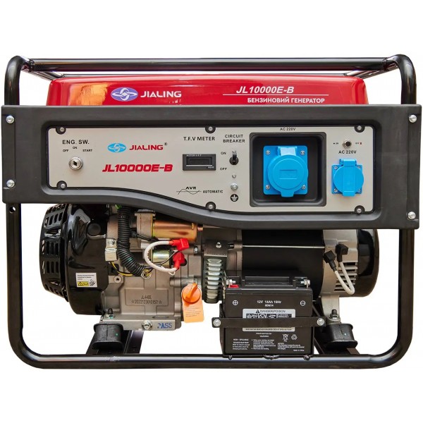 Генератор бензиновый JIALING 10 кВт 1-фазный - 7100009