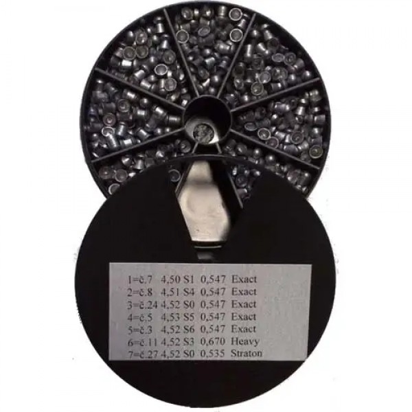 Пули пневматические JSB Diabolo Exact Test 4,52 мм 0.51/0.54/0.67/0.87 г 350 шт/уп - 14530510