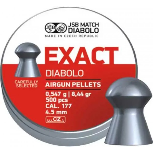 Пули пневматические JSB Diabolo Exact 0,54 г 4,53 мм 500 шт/уп - 14530533