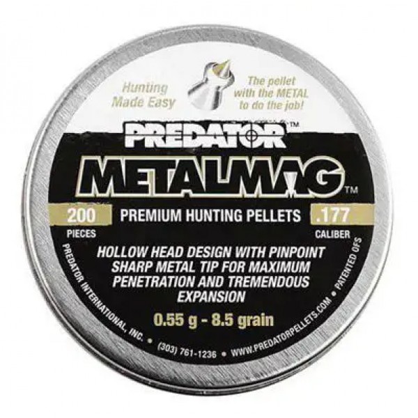 Пули пневматические JSB Metalmag 0,55 г 4,5 мм 200 шт/уп - 14530565