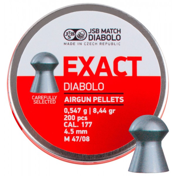 Пули пневм JSB Diabolo Exact. Кал. 4.5 мм. Вес - 0.54 г. 200 шт/уп - 14530568