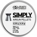 Пули пневматические JSB Diabolo Simply 0,535 г 4,5 мм 500 шт/уп