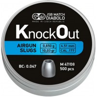 Кулі пневматичні JSB Diabolo KnockOut Slugs 0,65 г 4,51 мм 500 шт/уп