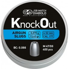 Пули пневматические JSB Diabolo KnockOut Slugs 0,87 г 4,52 мм 400 шт/уп