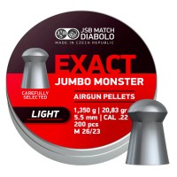 Кулі пневматичні JSB Diabolo Jumbo Monster Light 1,35 г 5,5 мм 200 шт/уп