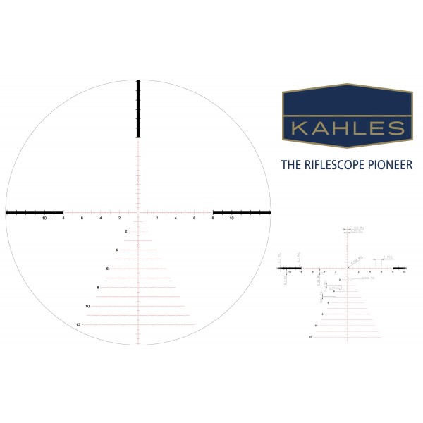 Приціл оптичний KAHLES K 624i CCW 6-24x56 / SKMR3W-left - 