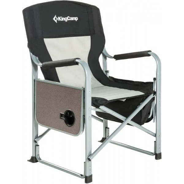 Стілець розкладаний KingCamp Director Chair Black/Mediumgrey - 22486552