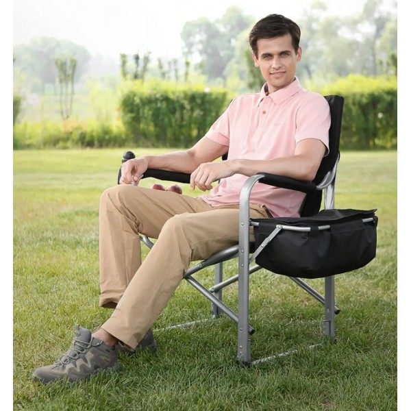 Стілець розкладаний KingCamp Director Chair Black/Mediumgrey - 22486552