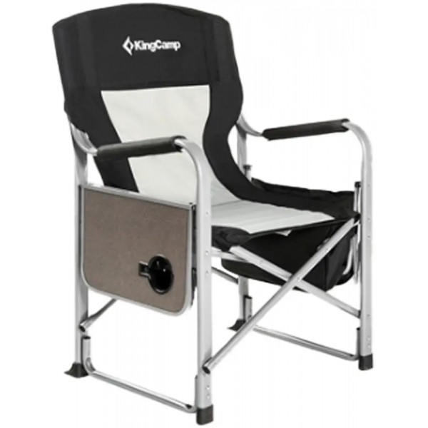Стілець розкладаний KingCamp Director Chair Black/Mediumgrey - 22486552